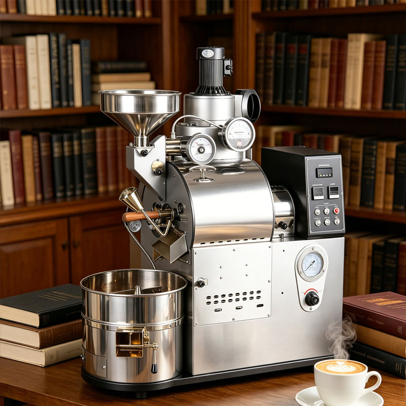 Coffee Equipment For Coffee Shop - เครื่องคั่วกาแฟพร้อมถาดระบายความร้อน สำหรับร้านกาแฟและร้านค้าทั่วไป สามารถปรับแต่งได้