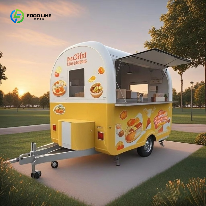 Coffee Equipment Europe - รถขายอาหารเคลื่อนที่แบบปรับแต่งได้ พร้อมอุปกรณ์ครบครันสำหรับขายชานมไข่มุก กาแฟ และอาหาร บริการจุดขายแบบคีออสก์ในยุโรป