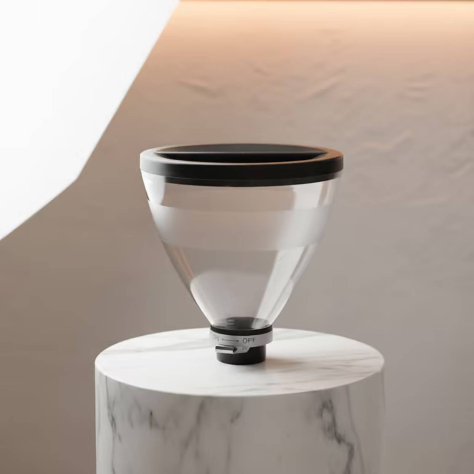 Bean Hopper Lid - ถังใส่เมล็ดกาแฟสำรองพร้อมขอบปิด ใช้ร่วมกับเครื่องบดได้ พร้อมฝาปิด โปร่งใส เหมาะสำหรับบาริสต้าและร้านกาแฟ