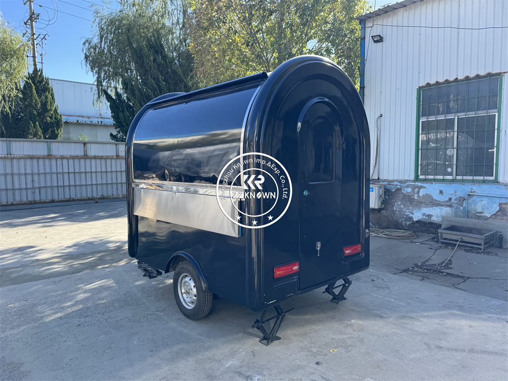 Coffee Shop Equipment - Street Mobile Coffee Shop รถบรรทุกอาหารจานด่วนสัมปทานขนมพิซซ่า Kiosk