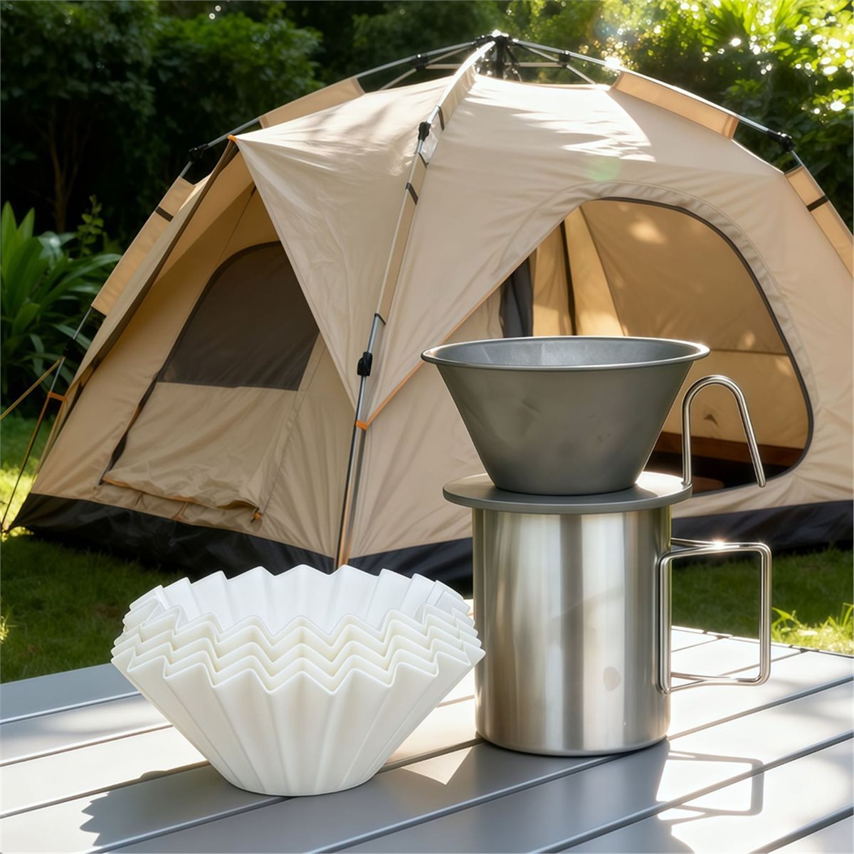 Coffee Equipment Filter - ถ้วยกรองกาแฟไทเทเนียมบริสุทธิ์, ที่กรองกาแฟแบบชงด้วยมือ, อุปกรณ์ชงกาแฟที่แข็งแรงทนทาน