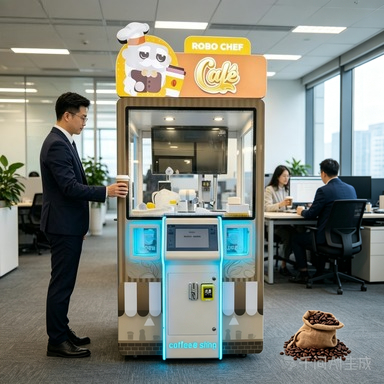 Coffee Equipment Store - เครื่องจำหน่ายกาแฟเชิงพาณิชย์ ระบบกวนผงอัตโนมัติ พร้อมระบบแจ้งเตือน ร้านสะดวกซื้อ อุปกรณ์จำหน่ายกาแฟหลากหลายรสชาติ