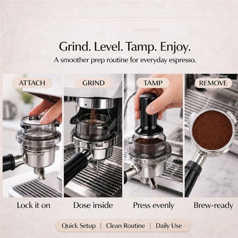 Breville Espresso Barista Touch - กรวยจ่ายผงกาแฟ B15C ขนาด 54 มม. พร้อมระบบล็อกแบบหมุน