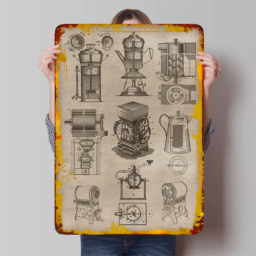อุปกรณ์กาแฟวินเทจวาดด้วยมือภาพ - Coffee Equipment Europe บทวิจารณ์และราคา