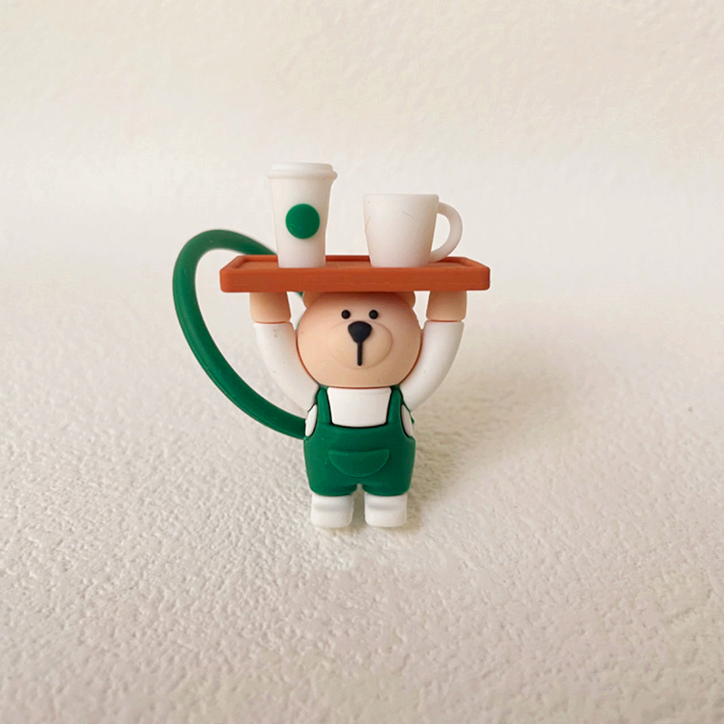 1PC น่ารักซิลิโคนฟางครอบคลุมกา - Bean Hopper Lid บทวิจารณ์และราคา