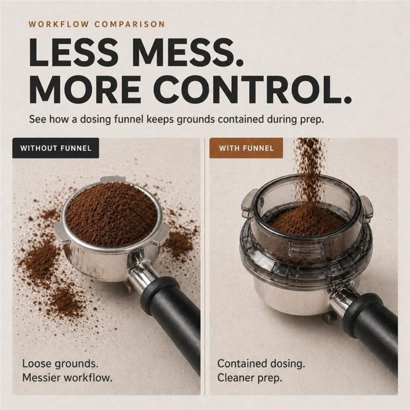 กรวยจ่ายผงกาแฟ B15C ขนาด 54 มม - Breville Espresso Barista Touch บทวิจารณ์และราคา